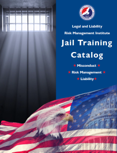 Jail Training Catlog - law enforcement training course catalog - 2025