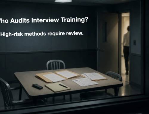 Why Isn’t Interview and Interrogation Training Audited Like Use-of-Force Training?